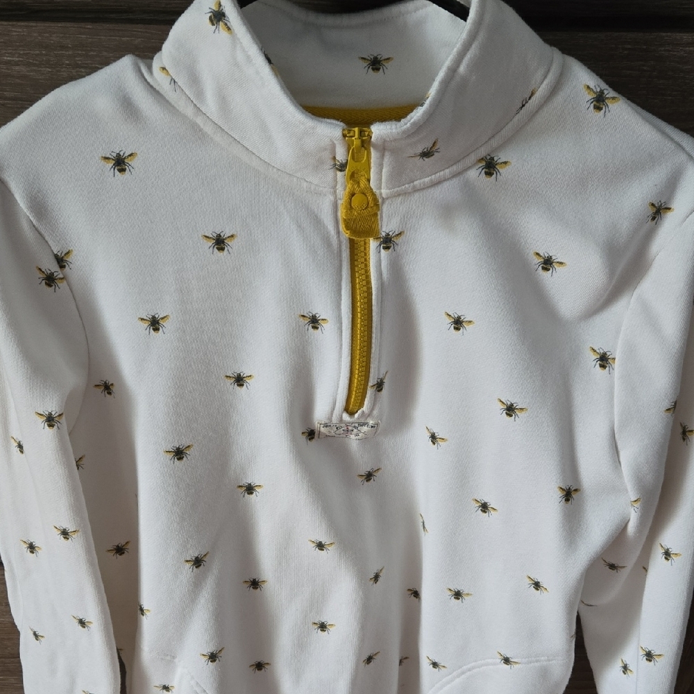 Joules Cream Top with Nautical and Bee Accents